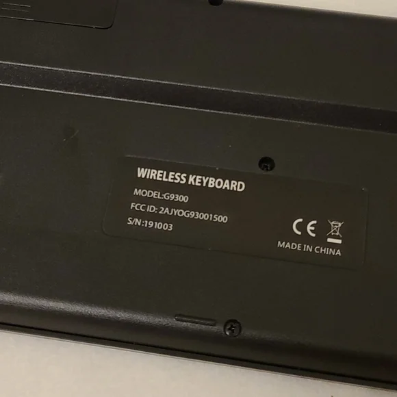 Wireless Keyboard Model: G9300 - Picture 10 of 13
